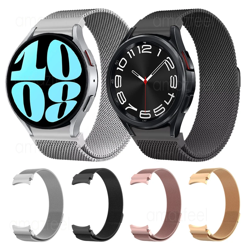 For Galaxy Watch 6/4 Classic 43mm 47mm 42mm 46mm No Gaps Metal Strap Samsung Galaxy Watch 4 5 6 44mm 40mm Magnetic Loop Bracelet
For Galaxy Watch 6/4 Classic 43mm 47mm 42mm 46mm No Gaps Metal Strap Samsung Galaxy Watch 4 5 6 44mm 40mm Magnetic Loop Bracelet