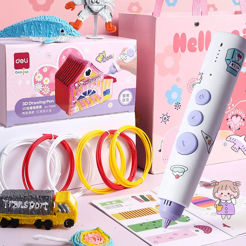 Children's Day three-dimensional 3d printing pen graffiti pen painting pen birthday holiday gift toy wireless
Children's Day three-dimensional 3d printing pen graffiti pen painting pen birthday holiday gift toy wireless