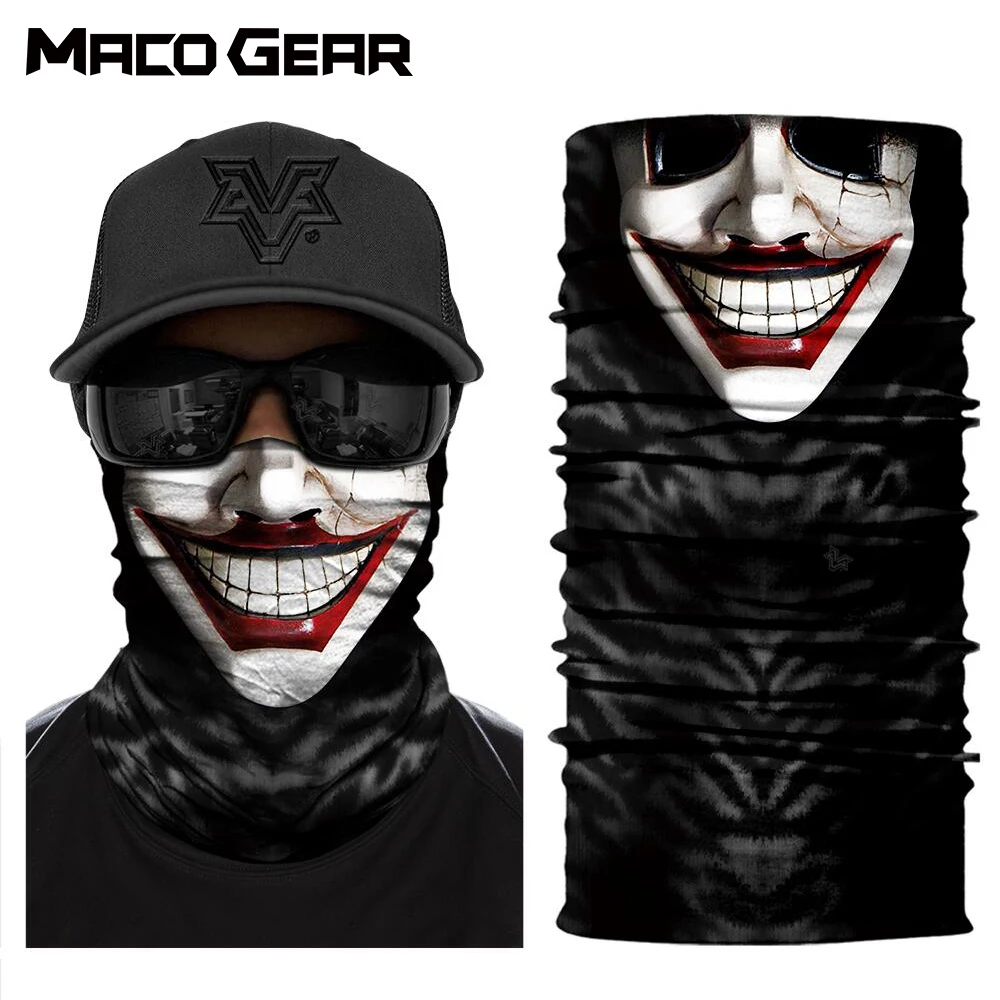 Hiking Neck Gaiter Bandana Mask Cycling Tube Scarf Half Face Cover Balaclava Headband Women Men Clown Skull Printed Masks Summer
Hiking Neck Gaiter Bandana Mask Cycling Tube Scarf Half Face Cover Balaclava Headband Women Men Clown Skull Printed Masks Summer