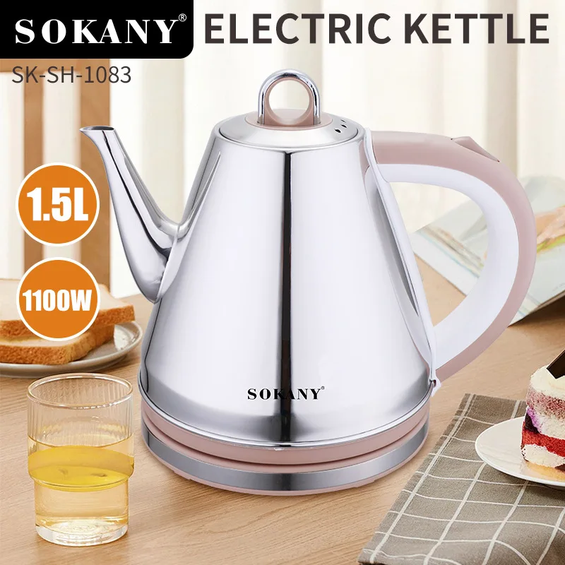 

1.5L Electric Kettles, BPA Free Tea Kettle, Hot Water Boiler Heater, Stainless Steel Teapot, Auto Shut-Off & Boil-Dry Protection