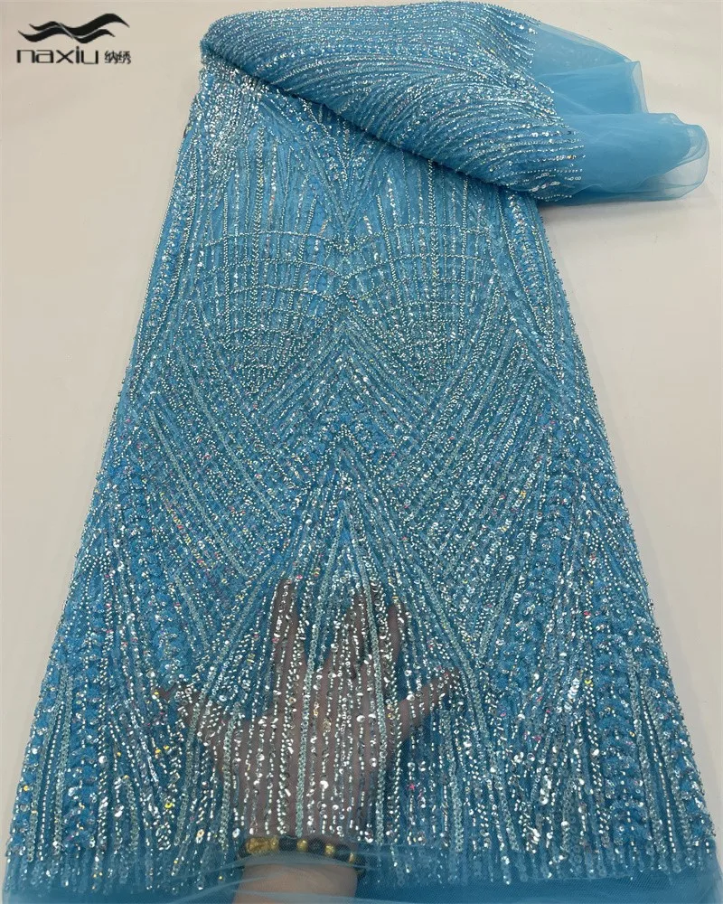 Madison Luxury Hand Beaded Lace Fabric Bridal Luxury Quality Wedding Fabrics French Nigerian Sequins Beads Embroidered 5Yards
Madison Luxury Hand Beaded Lace Fabric Bridal Luxury Quality Wedding Fabrics French Nigerian Sequins Beads Embroidered 5Yards