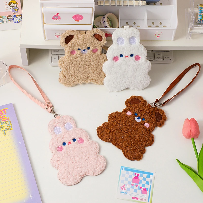 Cartoon Plush Card Holder Cute Bear Rabbit Card Cover Bank Card Sleeves Bus Card ID Photocard Protector Student Stationery
Cartoon Plush Card Holder Cute Bear Rabbit Card Cover Bank Card Sleeves Bus Card ID Photocard Protector Student Stationery