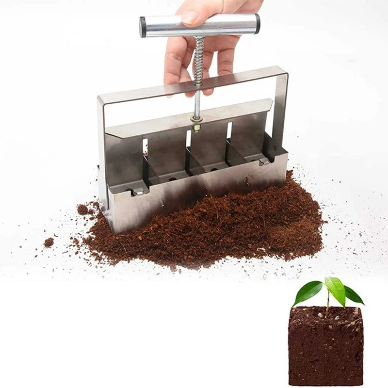Handheld Manual Soil Block Maker Micro Soil Blockers Set Soil Blocking Tool for Seed Stater Tray Gardening Lovers Gift 
Handheld Manual Soil Block Maker Micro Soil Blockers Set Soil Blocking Tool for Seed Stater Tray Gardening Lovers Gift
