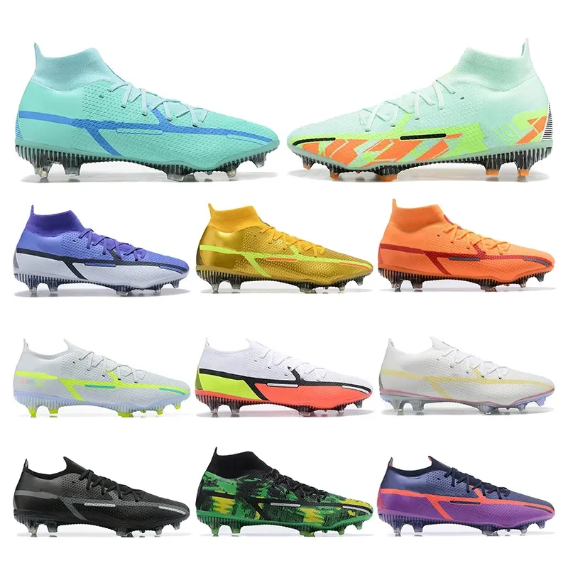 

Men Phantom Gt Shoes Elite Dynamic Fit Fg Soccer Shoe Black White Yellow Cr7 Mbappe Gt2 Football Sneakers Outdoor Trainers