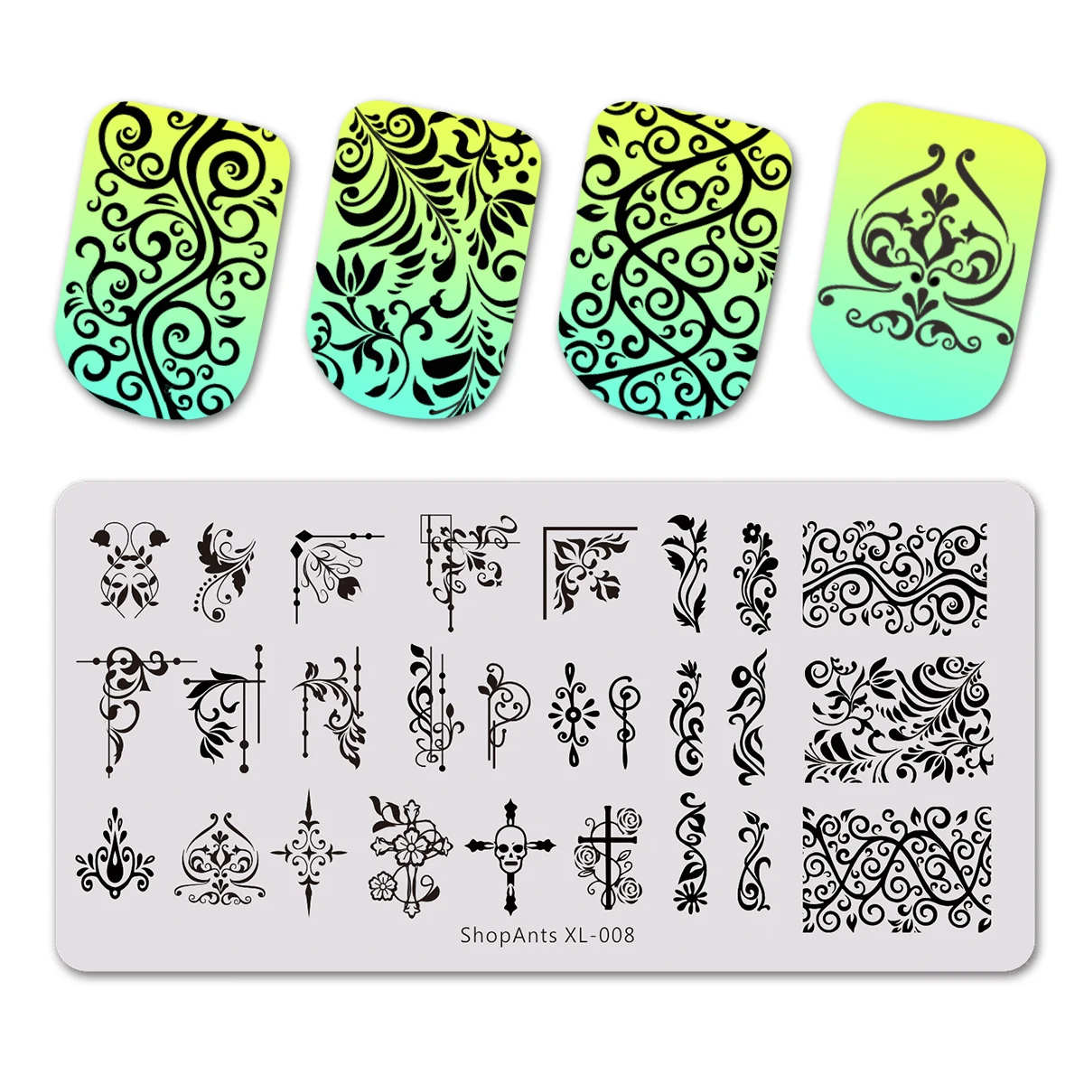 SHOPANTS 1 Pc Nail Art Stamp Stamping Image Plate 6*12cm Stainless Steel Nail Template Manicure Stencil Tools
SHOPANTS 1 Pc Nail Art Stamp Stamping Image Plate 6*12cm Stainless Steel Nail Template Manicure Stencil Tools
