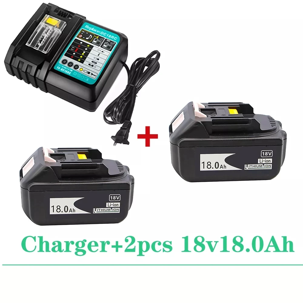 Batería recargable BL1860 Original, Pila de Iones de litio de 18V,18Ah, para Makita de BL1840,BL1850,BL1830,BL1860B+cargador 3A
Batería recargable BL1860 Original, Pila de Iones de litio de 18V,18Ah, para Makita de BL1840,BL1850,BL1830,BL1860B+cargador 3A
