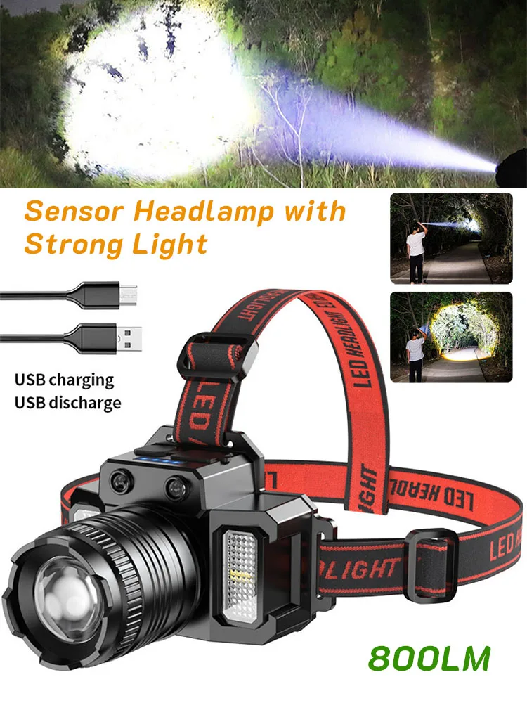 Outdoor Tools Rechargeable Headlamp LED Headlight Waterproof BBQ Camping Hiking Travel Emergency Power Bank For Iphone Xiaomi
Outdoor Tools Rechargeable Headlamp LED Headlight Waterproof BBQ Camping Hiking Travel Emergency Power Bank For Iphone Xiaomi