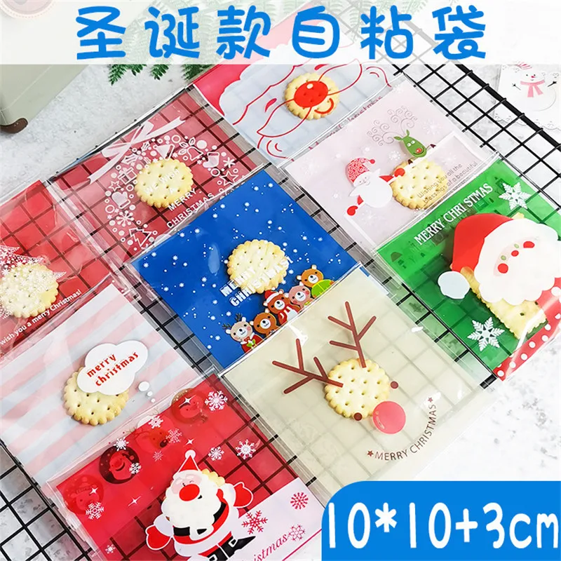 100Pcs 10x10cm Xmas Party Gift Bags Cookie Biscuit Candy Snack Plastic Self-adhesive Packing Christmas Decoration
100Pcs 10x10cm Xmas Party Gift Bags Cookie Biscuit Candy Snack Plastic Self-adhesive Packing Christmas Decoration