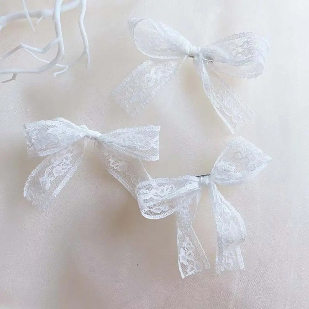 Ideal Gift 3/4/6Pcs Cute Sheer Lace Bowknot Female Side Hair Clip Lightweight White Lace Hairpin Fairy for Daily Wear
Ideal Gift 3/4/6Pcs Cute Sheer Lace Bowknot Female Side Hair Clip Lightweight White Lace Hairpin Fairy for Daily Wear