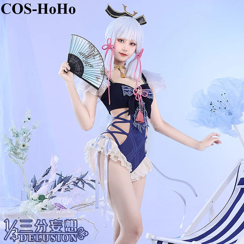 COS-HoHo Anime Genshin Impact Kamisato Ayato Lovely Swimsuit Uniform Cosplay Costume Summer Pool Party Swimwear Outfit Women
COS-HoHo Anime Genshin Impact Kamisato Ayato Lovely Swimsuit Uniform Cosplay Costume Summer Pool Party Swimwear Outfit Women