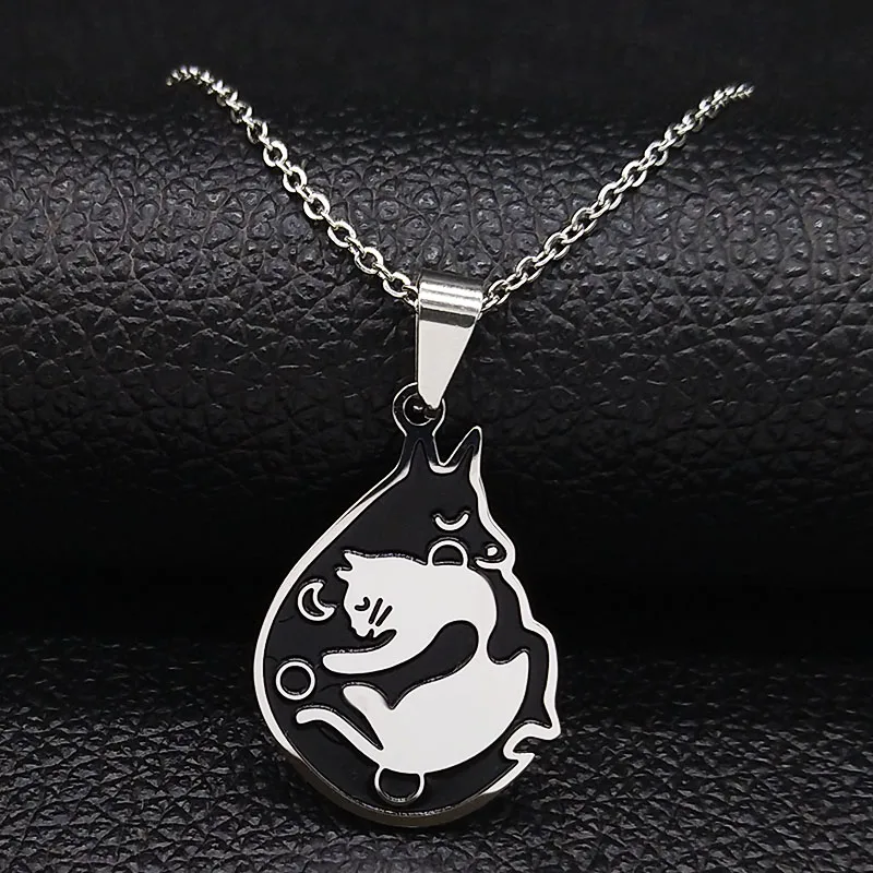 Love Cut Couple Cat Stainless Steel Necklace Women/Men Necklaces Pendants Jewelry Valentine's Day Gift gargantilla N19847S07
Love Cut Couple Cat Stainless Steel Necklace Women/Men Necklaces Pendants Jewelry Valentine's Day Gift gargantilla N19847S07