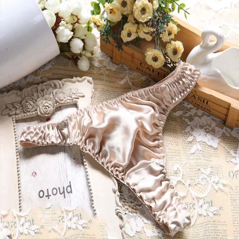 Silk Panties Women Smooth Soft Comfortable Underwear Fashion Pure Color Thongs Breathable Briefs Elastic Underpants
Silk Panties Women Smooth Soft Comfortable Underwear Fashion Pure Color Thongs Breathable Briefs Elastic Underpants