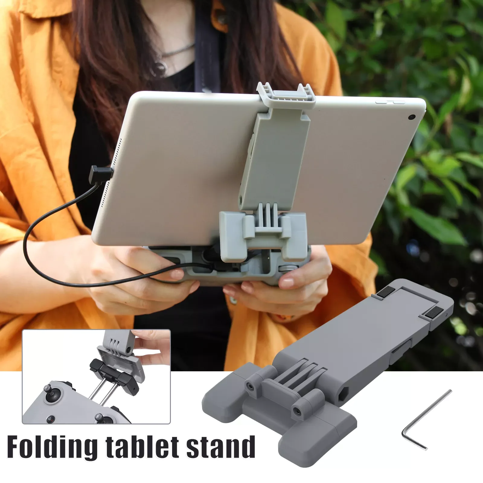 Folding Tablet Extended Holder for Drone Remote Controller 7-10.5in Tablet Clip Stand Mount Extender for Tablet Phone Holder
Folding Tablet Extended Holder for Drone Remote Controller 7-10.5in Tablet Clip Stand Mount Extender for Tablet Phone Holder