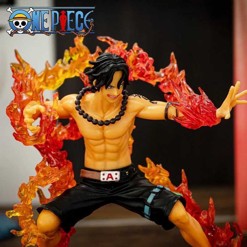 

Экшн-фигурки One Piece Portgas D Ace Battle Fire, японские аниме Коллекционные фигурки, ПВХ модель для аниме, фигурка для влюбленных, игрушка в подарок