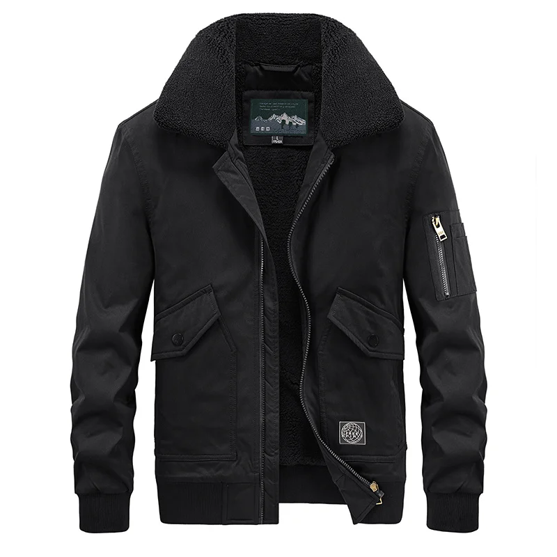 Fleece New Lapel Plus Winter 2023 Cotton Coat Men Thickened Warm Solid Color Fashion Jacket Men's Clothing
Fleece New Lapel Plus Winter 2023 Cotton Coat Men Thickened Warm Solid Color Fashion Jacket Men's Clothing