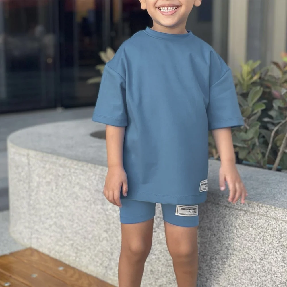 Children Loose T-shirt Yoga Shorts Two Piece Sets Sports Casual Short Sleeve Tops Baby Shark Leggings Kids Clothes Girls and Boy
Children Loose T-shirt Yoga Shorts Two Piece Sets Sports Casual Short Sleeve Tops Baby Shark Leggings Kids Clothes Girls and Boy