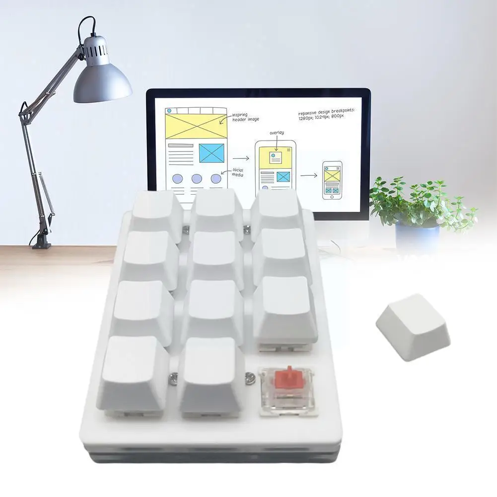12-key Mini Mechanical Keyboard Select All Copy And Custom Shortcut Paste Keyboard Y1Q5
12-key Mini Mechanical Keyboard Select All Copy And Custom Shortcut Paste Keyboard Y1Q5