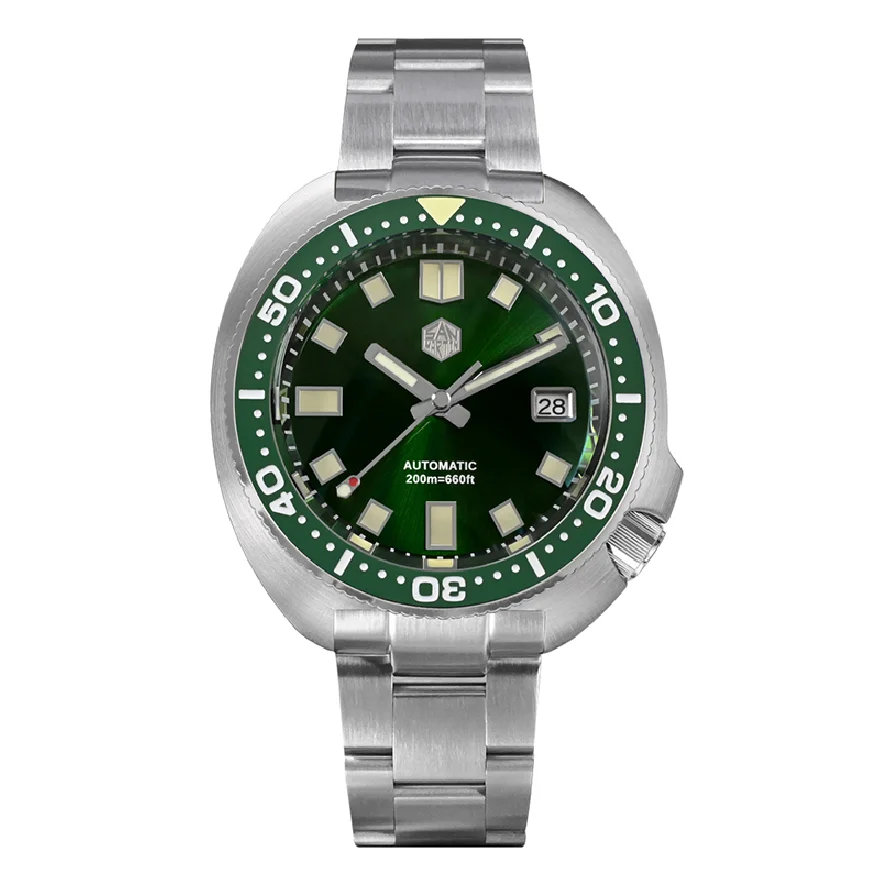 San Martin Men Diver Watch 44MM Turtle Automatic Luxury Mechanical Wristwatch Military Sapphire 200M Waterproof C3 Luminous NH35
San Martin Men Diver Watch 44MM Turtle Automatic Luxury Mechanical Wristwatch Military Sapphire 200M Waterproof C3 Luminous NH35