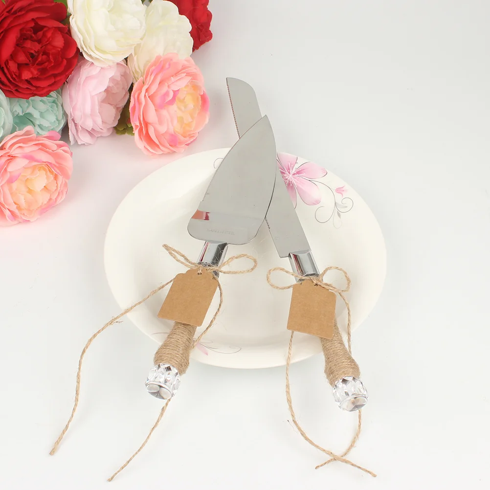 1 Set Stainless Steel Cake Spatula Rope Wedding Cake Spatula
1 Set Stainless Steel Cake Spatula Rope Wedding Cake Spatula