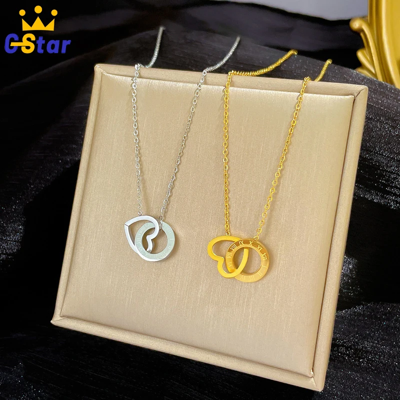 Love Heart Roman Numeral Pendant Stainless Steel Necklaces for Woman Girlfriend Non Fading Clavicle Chain Fashion Jewelry
Love Heart Roman Numeral Pendant Stainless Steel Necklaces for Woman Girlfriend Non Fading Clavicle Chain Fashion Jewelry