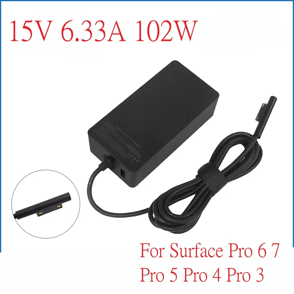 15V 6.33A 102W Charger For Microsoft Surface Laptop Surface Book 2 Surface Go Surface Pro 6 7 Pro 5 Pro 4 Pro 3 with 5V 1.5A
15V 6.33A 102W Charger For Microsoft Surface Laptop Surface Book 2 Surface Go Surface Pro 6 7 Pro 5 Pro 4 Pro 3 with 5V 1.5A