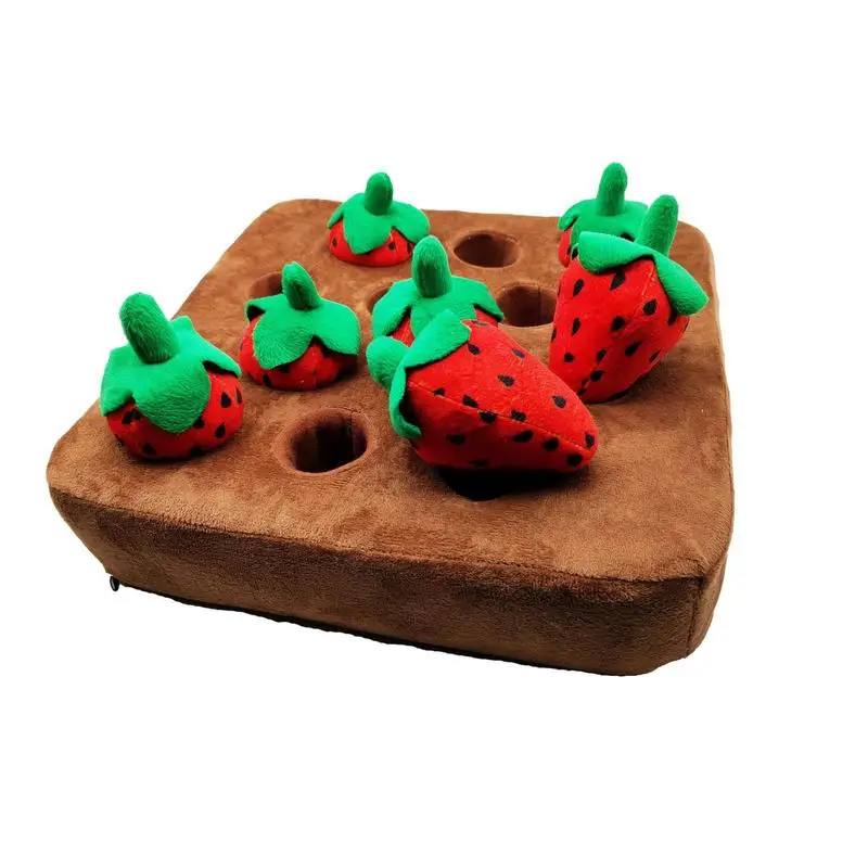 Dog Snuffle Mat Pet Plush Toy Mat 12 Strawberry Plush Vegetable Field Pull Plush Strawberry Dog Chew Toy Interactive Chewing Toy
Dog Snuffle Mat Pet Plush Toy Mat 12 Strawberry Plush Vegetable Field Pull Plush Strawberry Dog Chew Toy Interactive Chewing Toy