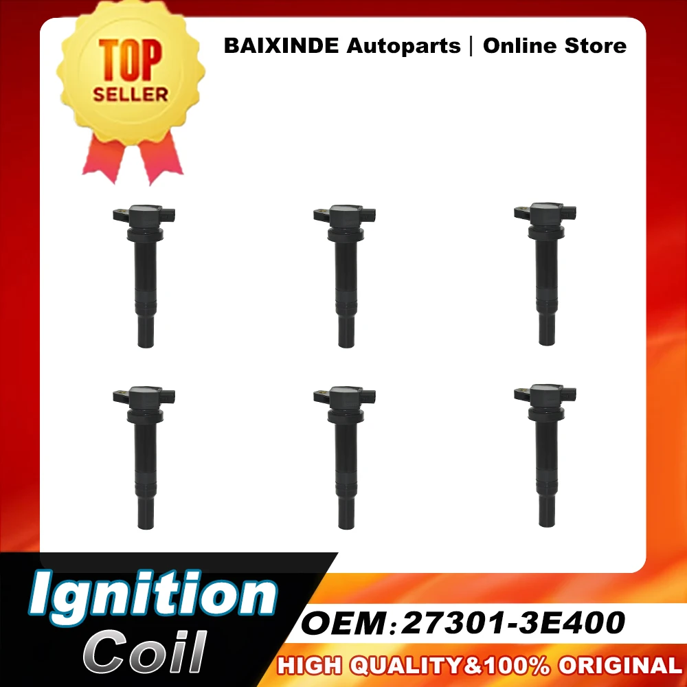 1/6 шт. OEM 27301-3E400 273013E400 UF558 катушки зажигания для Magentis Hyundai Santa Fe 2007-2009 2.7L Optima Rondo 2007-2010
1/6 шт. OEM 27301-3E400 273013E400 UF558 катушки зажигания для Magentis Hyundai Santa Fe 2007-2009 2.7L Optima Rondo 2007-2010
