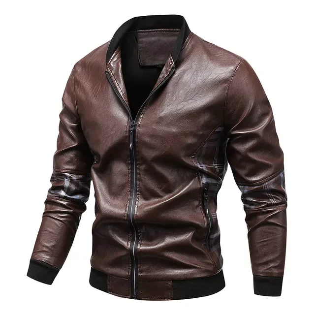 NEW 2023 Leather Jackets Autumn Motorcylce Casual Patchwork PU Jacket Mens Windbreaker Biker Slim Coat Male Leather Brand Clothi
NEW 2023 Leather Jackets Autumn Motorcylce Casual Patchwork PU Jacket Mens Windbreaker Biker Slim Coat Male Leather Brand Clothi