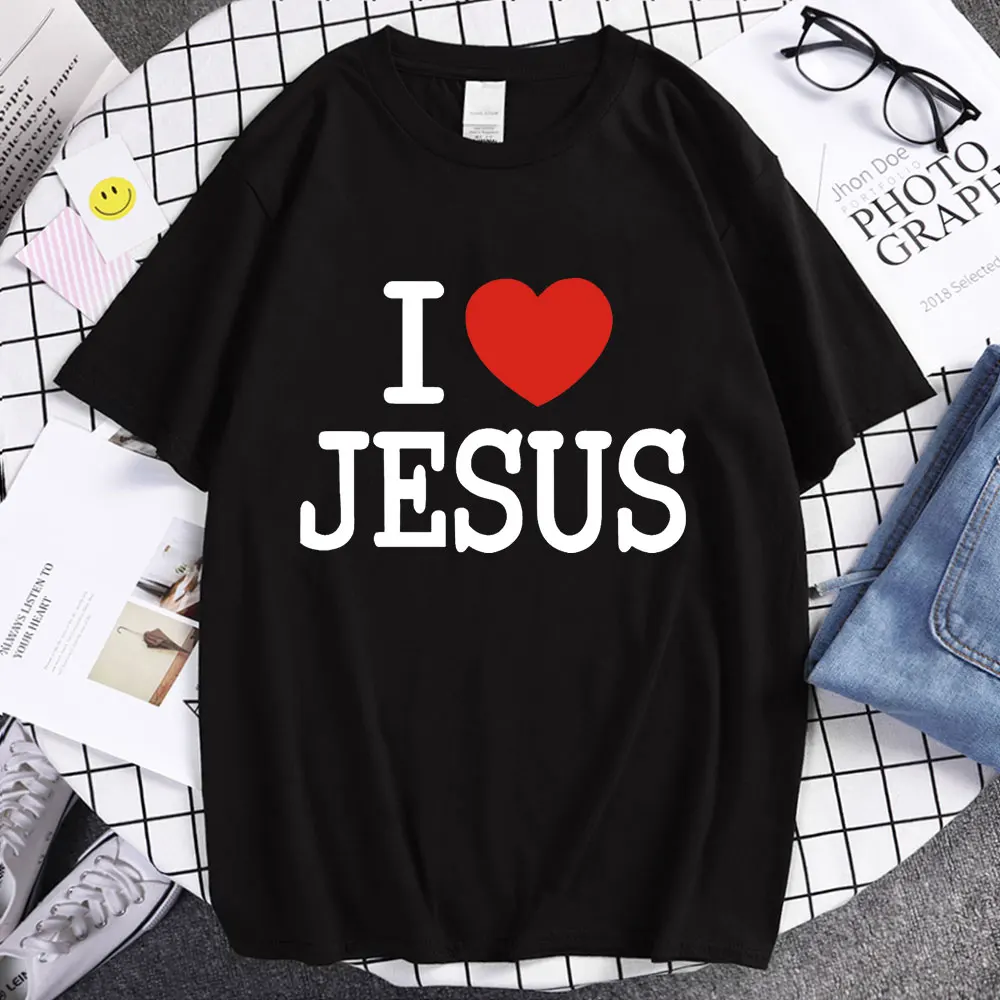 Summer New Fashion I Love Jesus Printed Men Women T Shirt Short Sleeve Harajuku Unisex Oversize T-shirts Tops Plus Size
Summer New Fashion I Love Jesus Printed Men Women T Shirt Short Sleeve Harajuku Unisex Oversize T-shirts Tops Plus Size