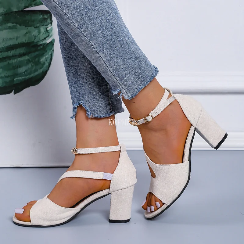 Women Ankle Strap Sandals Square Heel Fashion Pointed Toe Ladies Fashion Shoes Women Sandals Zapatos Plataforma De Mujer De 43
Women Ankle Strap Sandals Square Heel Fashion Pointed Toe Ladies Fashion Shoes Women Sandals Zapatos Plataforma De Mujer De 43