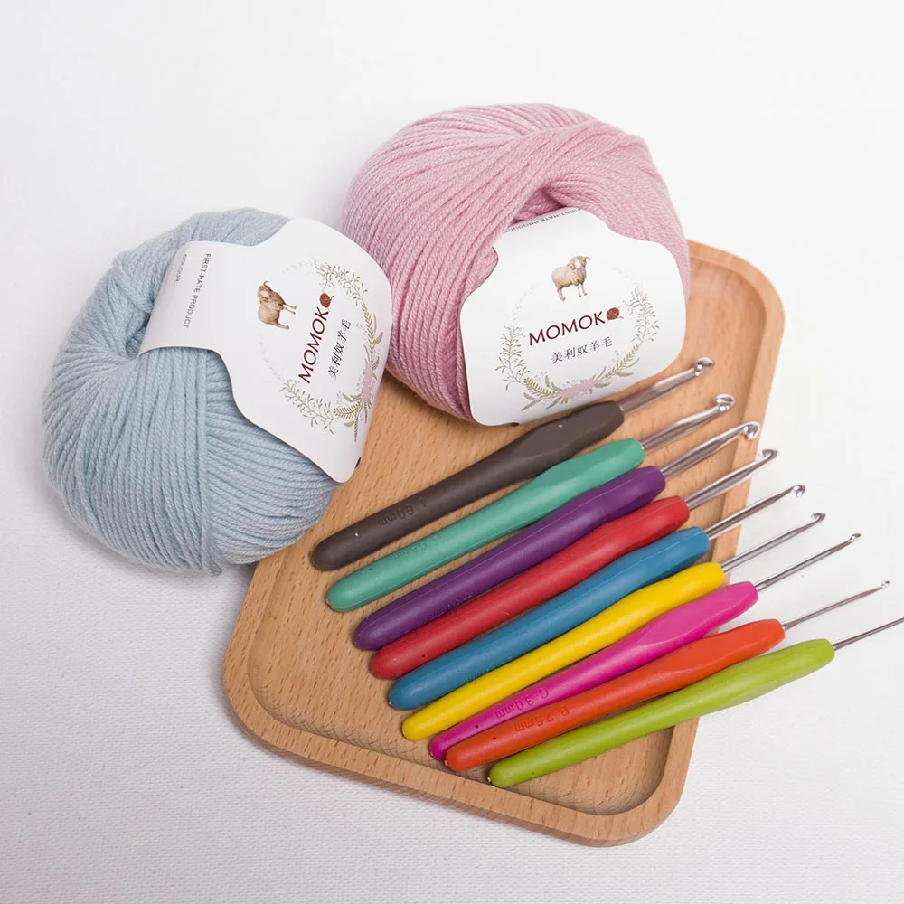 9Pcs/Set Multicolor Plastic Handle Aluminum Crochet Hooks Knitting Needle Set 2.0mm-6.0mm Yarn Sweater Weave Craft Tools
9Pcs/Set Multicolor Plastic Handle Aluminum Crochet Hooks Knitting Needle Set 2.0mm-6.0mm Yarn Sweater Weave Craft Tools