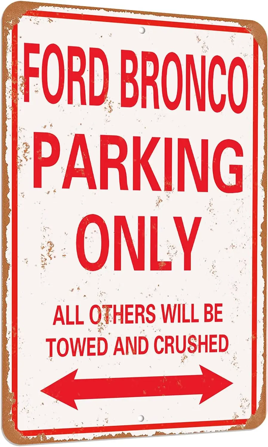 Skyocean BRONCO Parking только винтажный вид забавная ментальная жестяная вывеска-8 х 12