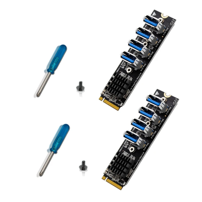 2 шт., плата расширения M.2 PCIE для майнинга, 4 порта, MKEY, PCI-E X1, модуль адаптера 1-4, плата расширения для BTC, Minner, настольного ПК
2 шт., плата расширения M.2 PCIE для майнинга, 4 порта, MKEY, PCI-E X1, модуль адаптера 1-4, плата расширения для BTC, Minner, настольного ПК