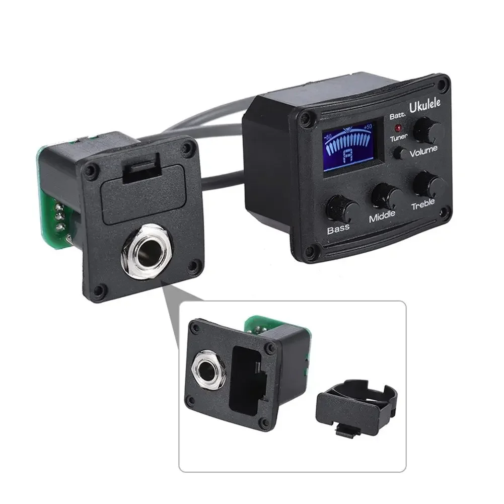 Acoustic Electric Guitar Preamp Pickup Guitar Digital Tuner Ukulele Pickup Preamplifier 4 Band Tuner System With LCD Display
Acoustic Electric Guitar Preamp Pickup Guitar Digital Tuner Ukulele Pickup Preamplifier 4 Band Tuner System With LCD Display