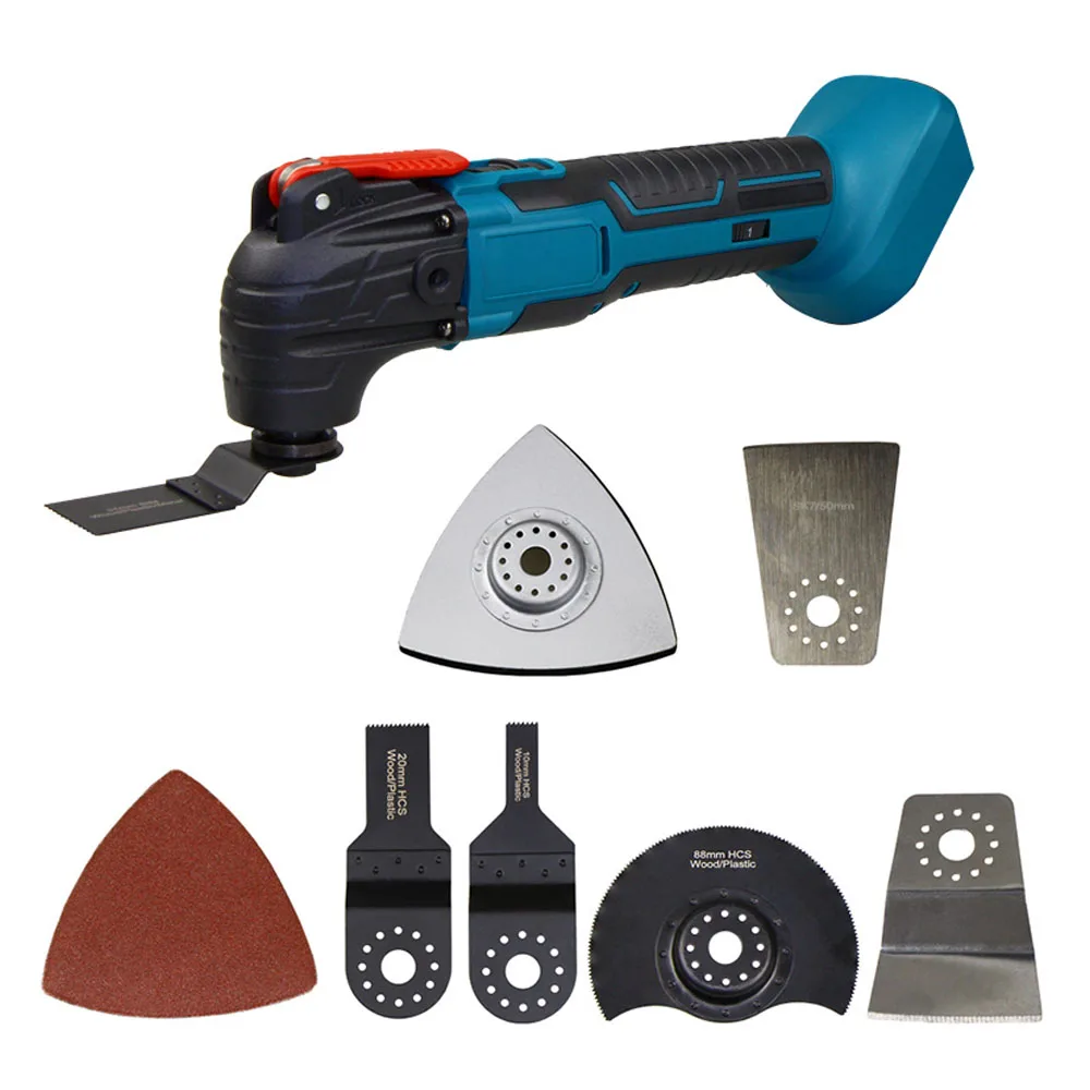 Cordless Oscillating Multi function tool Electric Saw Trimmer Trimming Shovel Cutting Machine woodworking tool for Maki ta 18V 
Cordless Oscillating Multi function tool Electric Saw Trimmer Trimming Shovel Cutting Machine woodworking tool for Maki ta 18V