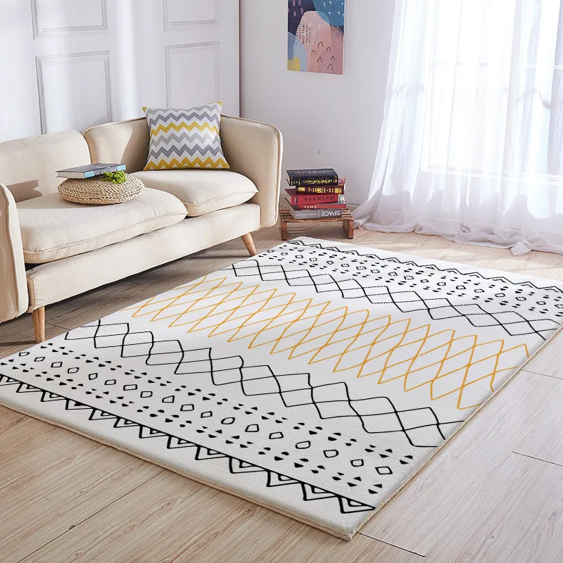 Nordic Modern Minimalist Living Room Coffee Table Non-Slip Mat Bedroom Bedside Rug Washable Girl Room Rug
Nordic Modern Minimalist Living Room Coffee Table Non-Slip Mat Bedroom Bedside Rug Washable Girl Room Rug