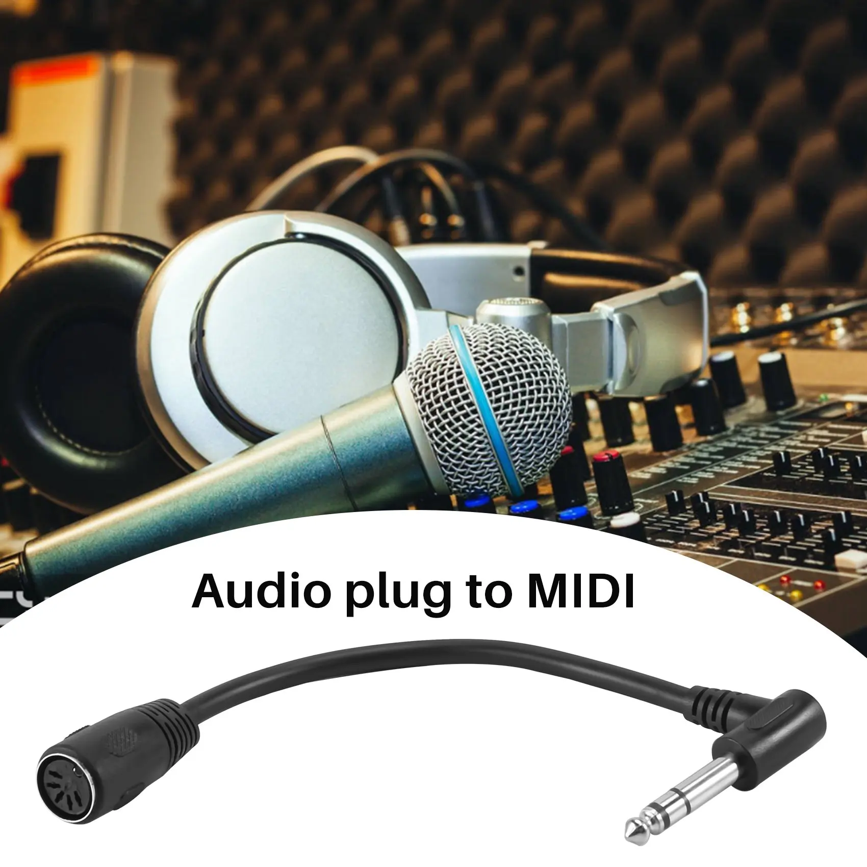 Кабель MIDI, 5-контактный разъем Din «Мама» в моноцену, 6,35 мм (1/4 дюйма), стандартный кабель-удлинитель для стереозвука
Кабель MIDI, 5-контактный разъем Din «Мама» в моноцену, 6,35 мм (1/4 дюйма), стандартный кабель-удлинитель для стереозвука