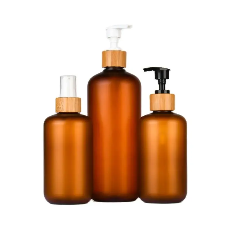 

Lotion Pump Bottle Empty 120ml 250ml 500ml PET Frost Clear Amber Cosmetic Refillable Shampoo Shower Gel Sanitizer Plastic Bottle