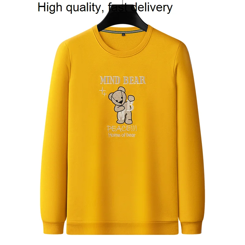 Sweater New Men's Long-Sleeved Embroidered Bear Spring And Autumn Long-Sleeved Shirt Casual Top Clothes Couple Clothes 5035
Sweater New Men's Long-Sleeved Embroidered Bear Spring And Autumn Long-Sleeved Shirt Casual Top Clothes Couple Clothes 5035