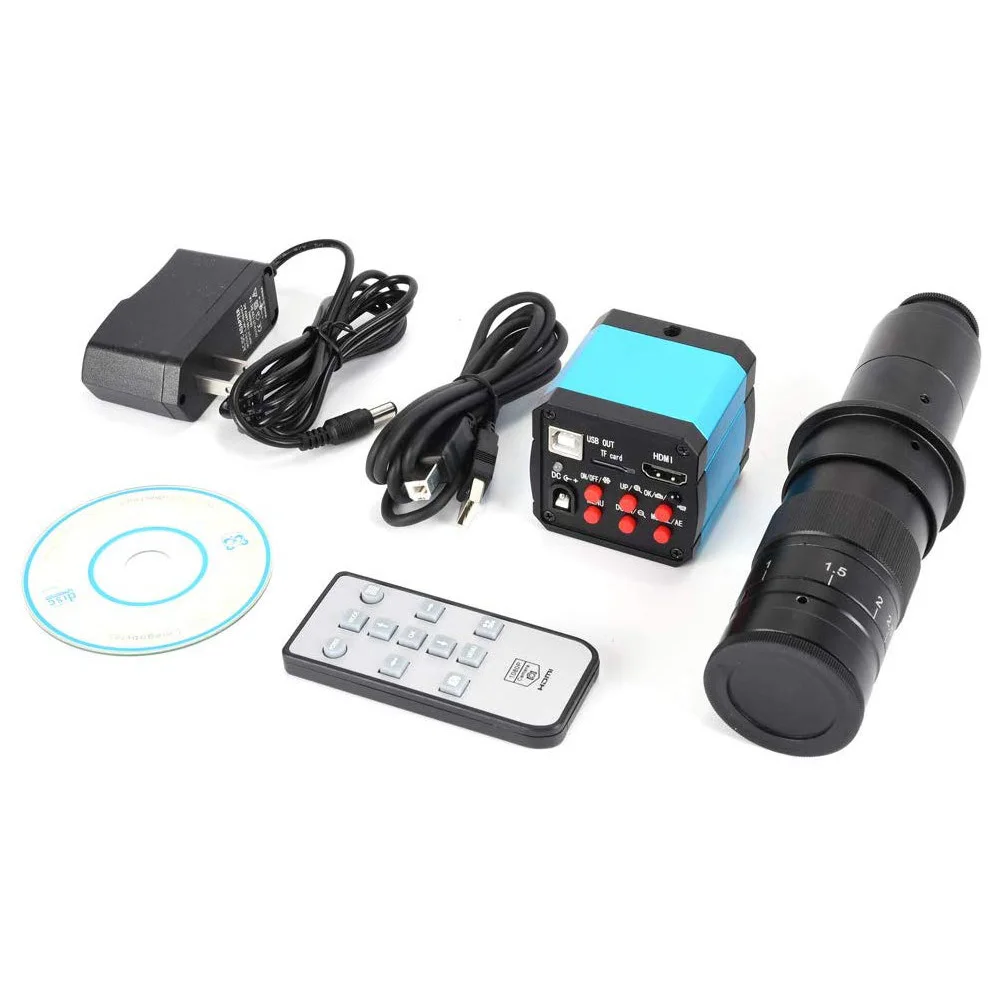 16MP HD TV HDMI USB промышленный цифровой C-образный микроскоп камера TF карта + 180x зум C-образное Крепление объектива
16MP HD TV HDMI USB промышленный цифровой C-образный микроскоп камера TF карта + 180x зум C-образное Крепление объектива
