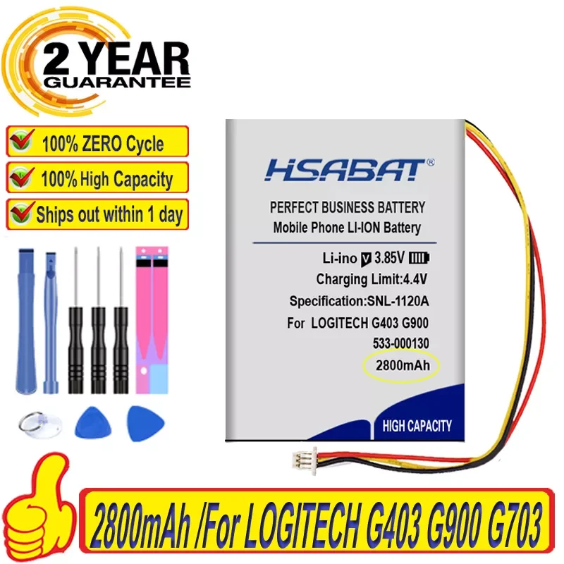 Топ-бренд 100% Новинка 2800 мАч 533-000130 Аккумулятор для LOGITECH G403 G900 G703 x100 Аккумуляторы для беспроводной мыши
Топ-бренд 100% Новинка 2800 мАч 533-000130 Аккумулятор для LOGITECH G403 G900 G703 x100 Аккумуляторы для беспроводной мыши
