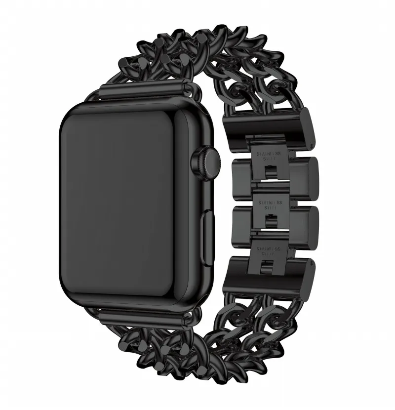

Ремешок из нержавеющей стали для Apple Watch 6 SE 5 4 3 2 Band 40 мм 44 мм, металлический браслет для iWatch Series 6 5 4 3 38 мм 42 мм