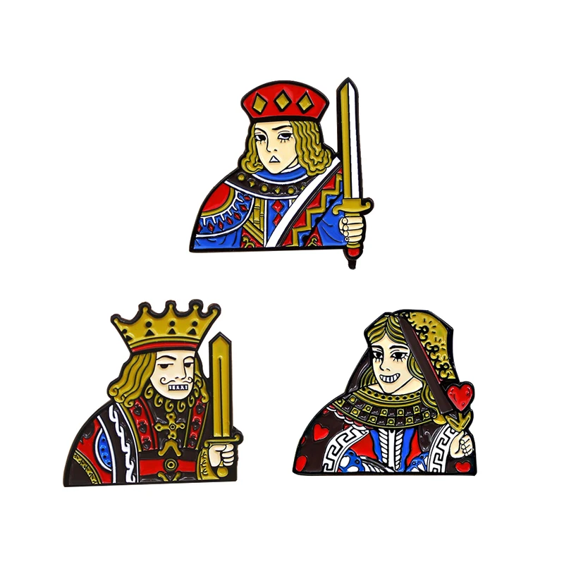 J Q K покерные булавки унисекс Броши King Queen джинсовые пальто рюкзак на лацкан значок мультяшное ювелирное изделие подарок
J Q K покерные булавки унисекс Броши King Queen джинсовые пальто рюкзак на лацкан значок мультяшное ювелирное изделие подарок