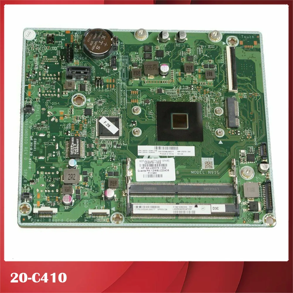 For HP 20-C410 DAN91GMB6D0 L03379-002 L03379-602 Original All-in-One Motherboard Perfect Test Good Quality
For HP 20-C410 DAN91GMB6D0 L03379-002 L03379-602 Original All-in-One Motherboard Perfect Test Good Quality
