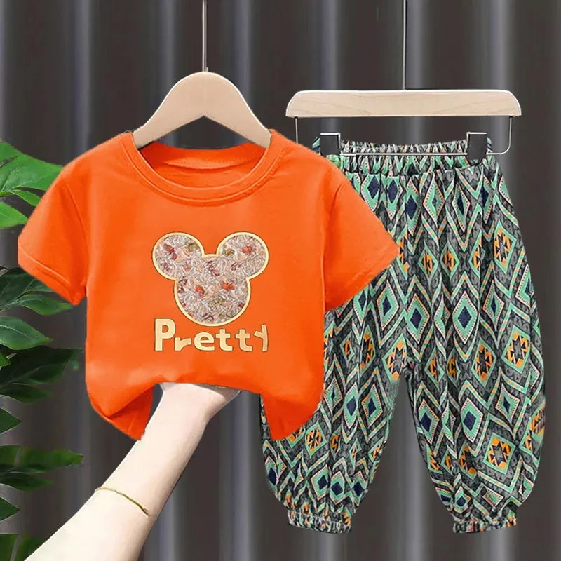Summer 2PCS Short T-Shirt+Pants Children Clothes Set Boys Girls Sport Suit Cartoon Tops Toddler Cotton Pullover Casual Tracksuit
Summer 2PCS Short T-Shirt+Pants Children Clothes Set Boys Girls Sport Suit Cartoon Tops Toddler Cotton Pullover Casual Tracksuit