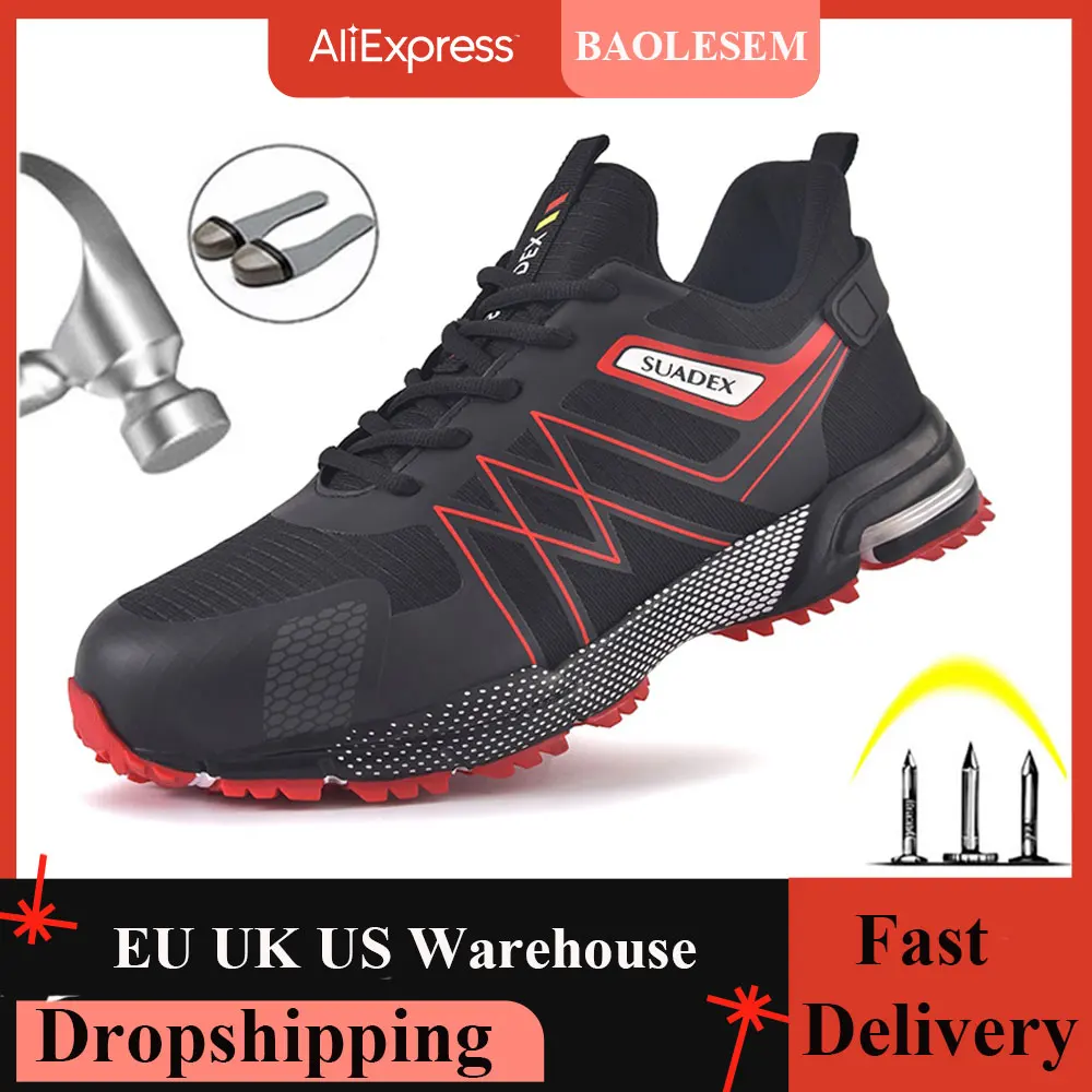 BAOLESEM Safety Shoes Men Steel Toe Cap Work Boots Security Work Sneakers For Male Female Puncture Proof Work Safety Shoes
BAOLESEM Safety Shoes Men Steel Toe Cap Work Boots Security Work Sneakers For Male Female Puncture Proof Work Safety Shoes