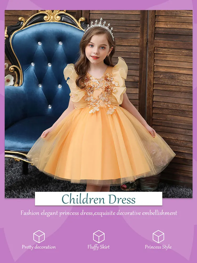 Children Dress Sequins Bow Decoration Sleeveless Fluffy Mesh Skirt Little Girl Join Birthday Party Solid Color Princess Dress
Children Dress Sequins Bow Decoration Sleeveless Fluffy Mesh Skirt Little Girl Join Birthday Party Solid Color Princess Dress