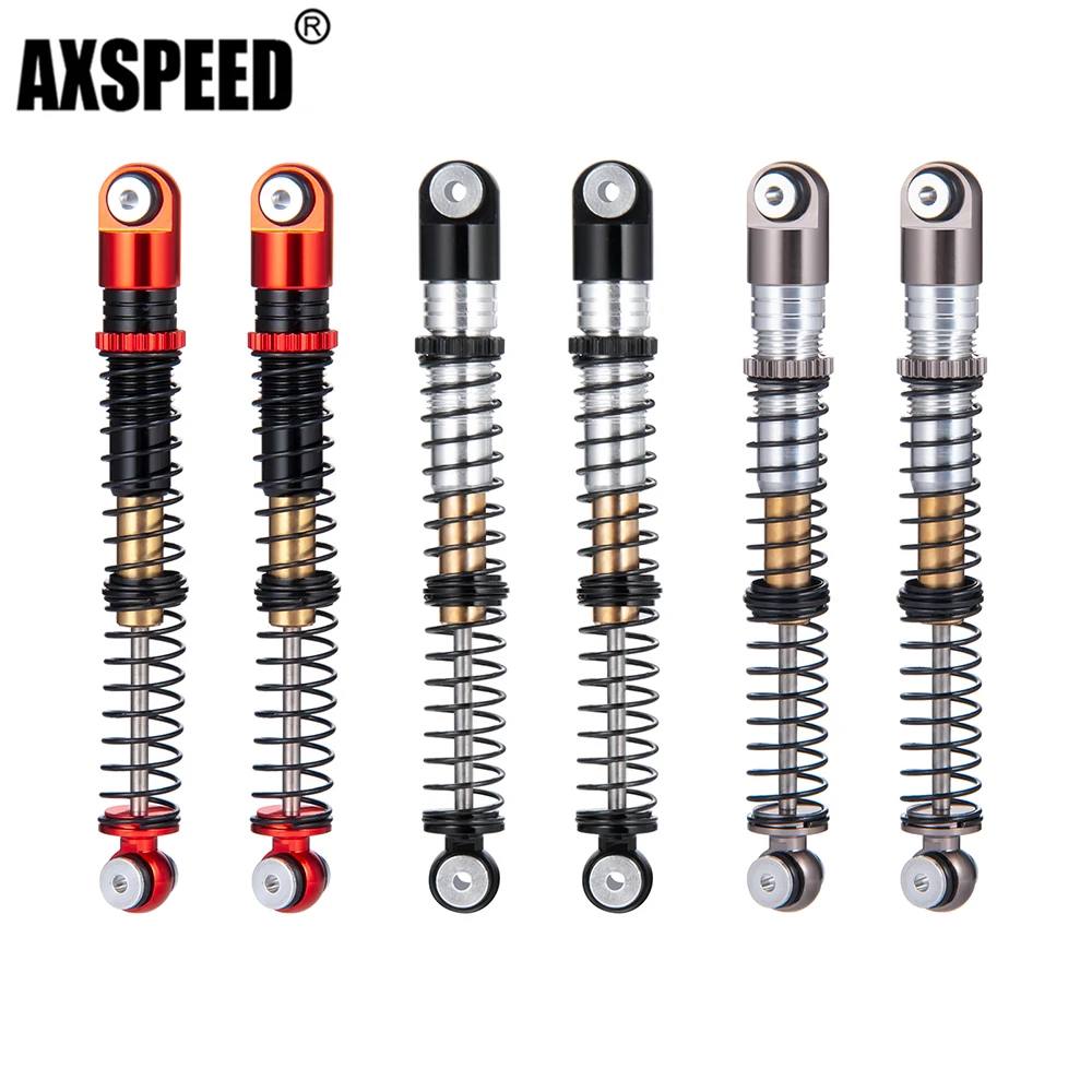 Амортизатор AXSPEED с алюминиевой резьбой, 4 шт., 53 мм, для 1/24 Axial SCX24 Deadbolt Wrangler Gladiator Bronco RC Crawler Car
Амортизатор AXSPEED с алюминиевой резьбой, 4 шт., 53 мм, для 1/24 Axial SCX24 Deadbolt Wrangler Gladiator Bronco RC Crawler Car