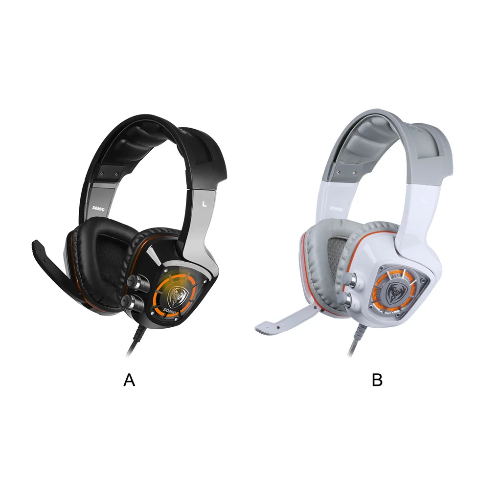 Somic G910 Gaming Headphone LED Backlight USB7.1 Multi-channel Smart Vibration Wired Headset for Tablet PC White
Somic G910 Gaming Headphone LED Backlight USB7.1 Multi-channel Smart Vibration Wired Headset for Tablet PC White