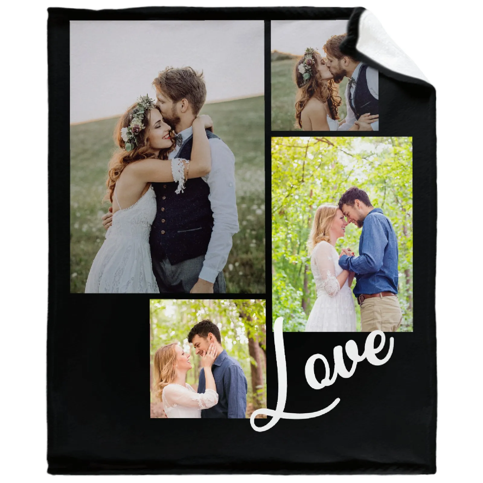 Custom Blanket with 4 Photos Love Memories Personalized Picture Throw Blanket Soft with Text Gift for Family's Couple Friends
Custom Blanket with 4 Photos Love Memories Personalized Picture Throw Blanket Soft with Text Gift for Family's Couple Friends